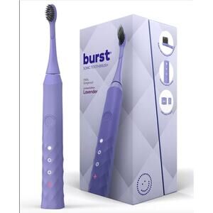 NEW Burst Sonic Electric ToothBrush Lavender Factory Sealed w/ One Head